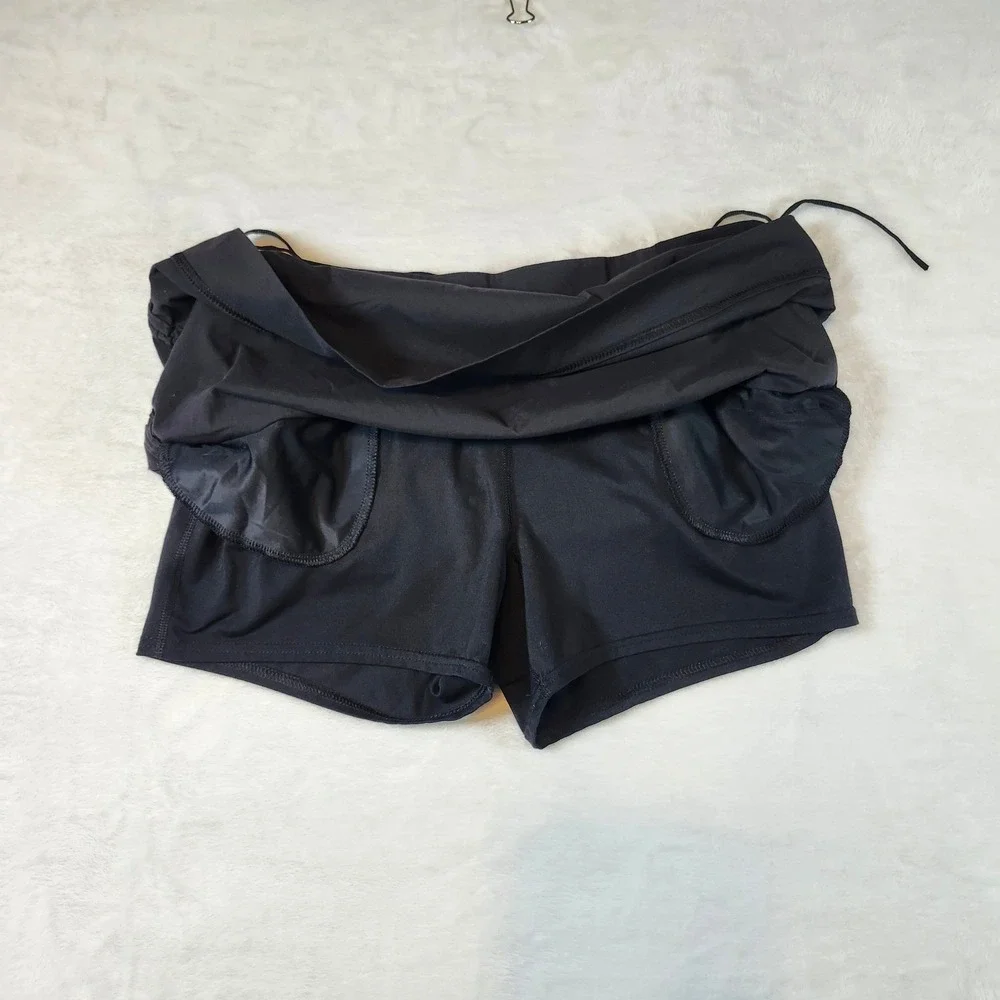 Columbia Omni-Shield Skort Womens L Black Excellent Hiking‎ Golf Activewear